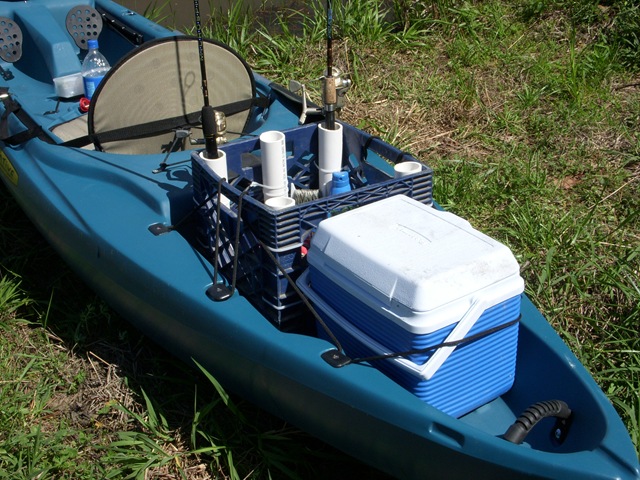 Fishing crate.  Kayak fishing diy, Kayak fishing accessories, Kayak crate