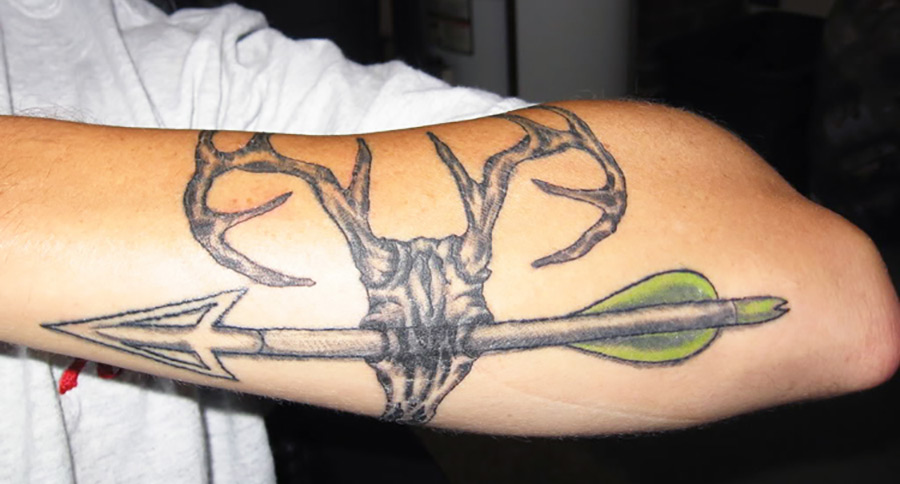 Quarter sleeve hunting tattoo by James Russom TattooNOW