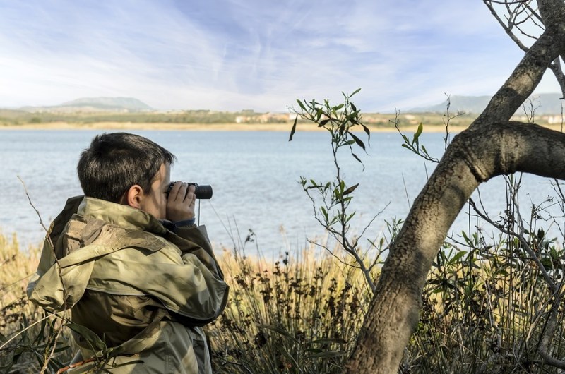 Boy With Binoculars