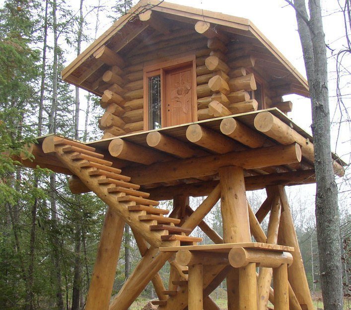 Log Cabin Deer Stand 1