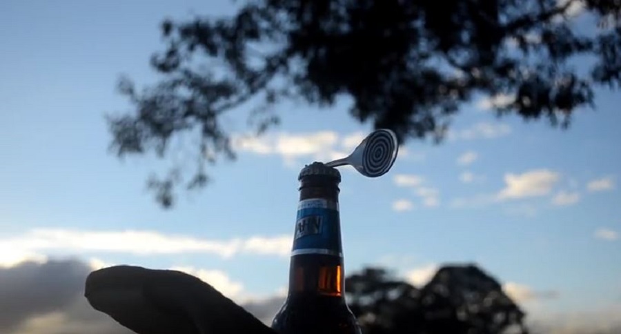 How A Sniper Opens A Beer Bottle