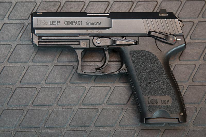 H&K USPc 9mm - Photo via: http://www.hkpro.com/forum/hk-handgun-talk/200335-just-picked-up-usp9c-2.html