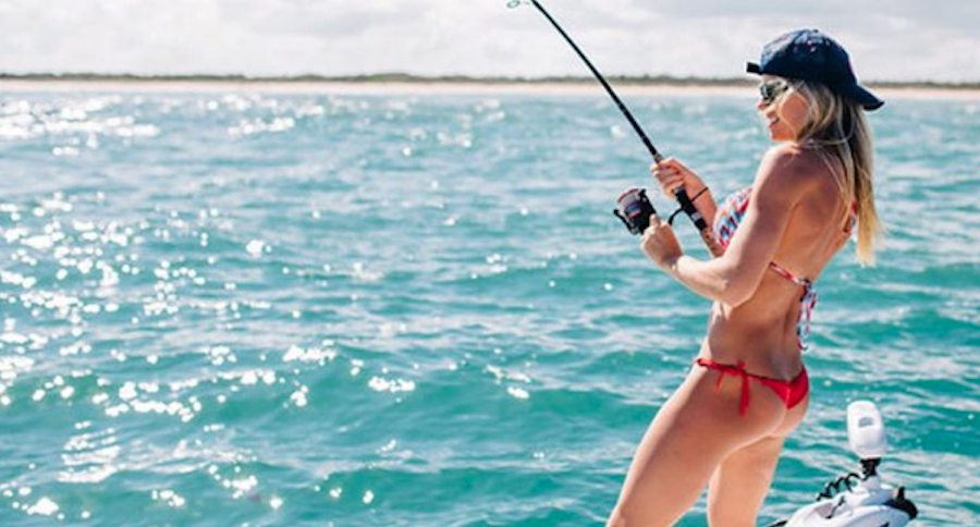 girls fishing