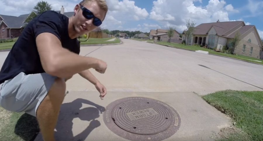 neighborhood sewer fishing
