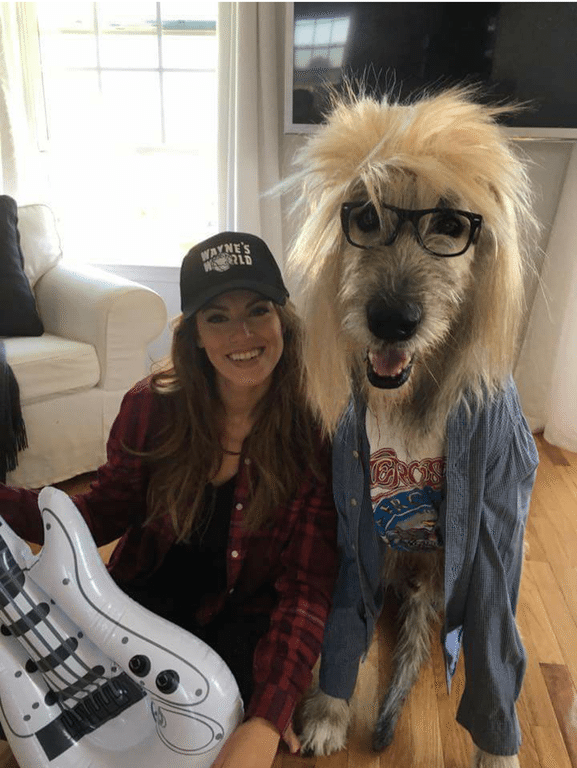 waynes world dog halloween costume