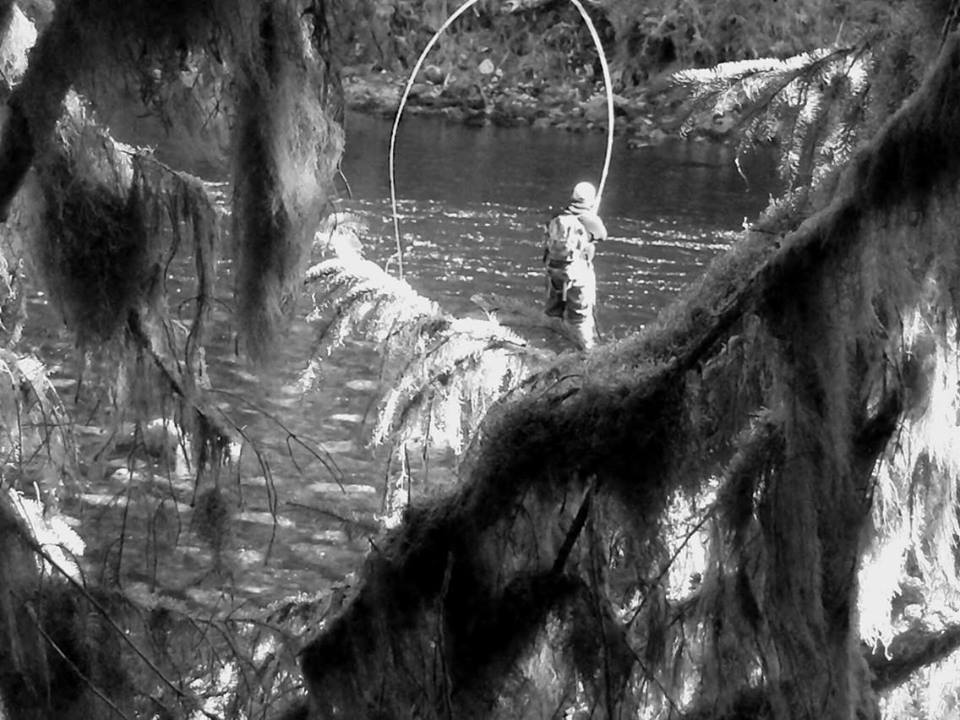 Brad Melville Fly Fishing on the Karta River in the Tongass National Forest