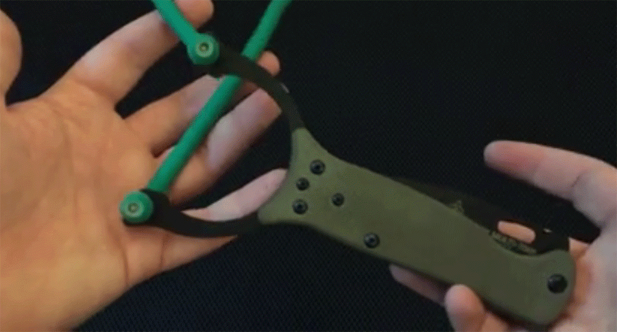 slingshot-knife combo