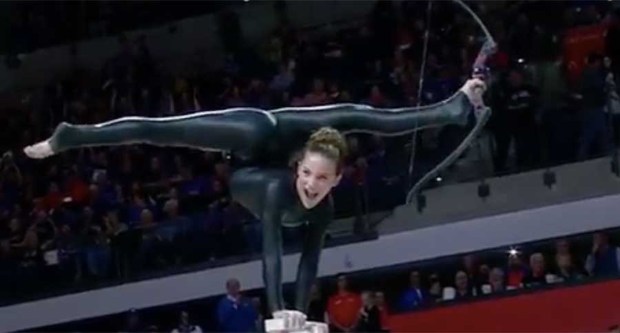 gymnast shoots