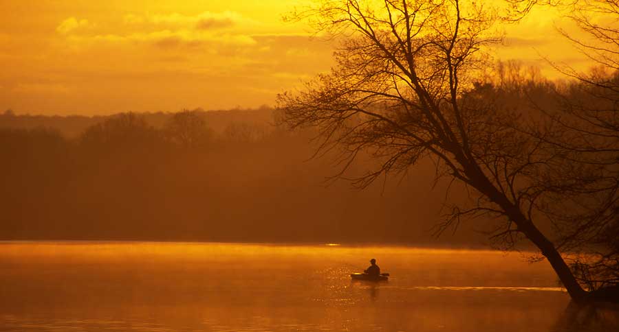 fishing from a kayak