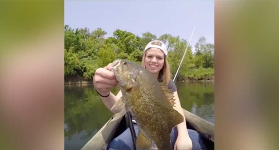 smallmouth bass rock out