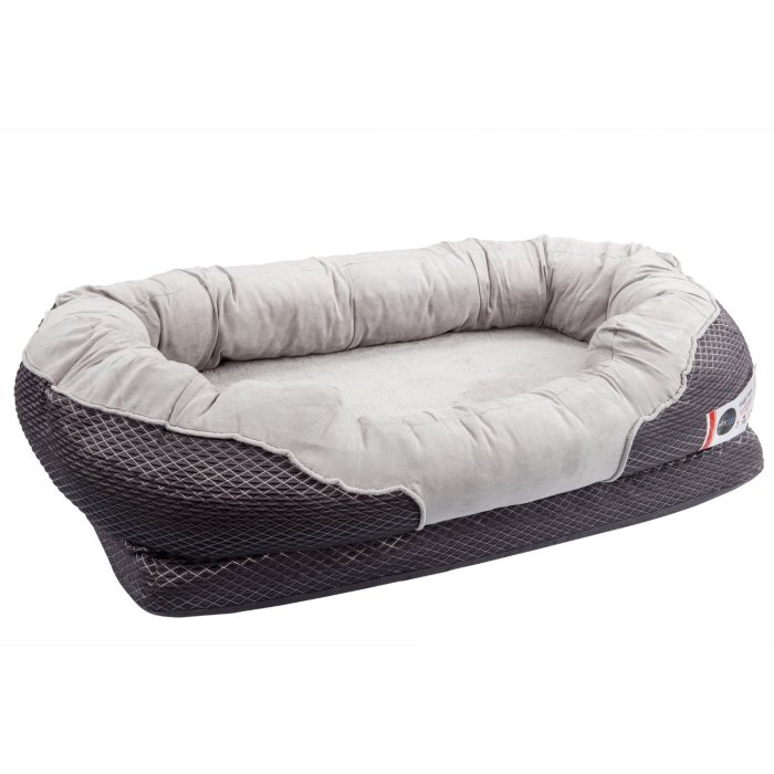 BarksBar Large Gray Orthopedic Dog Bed