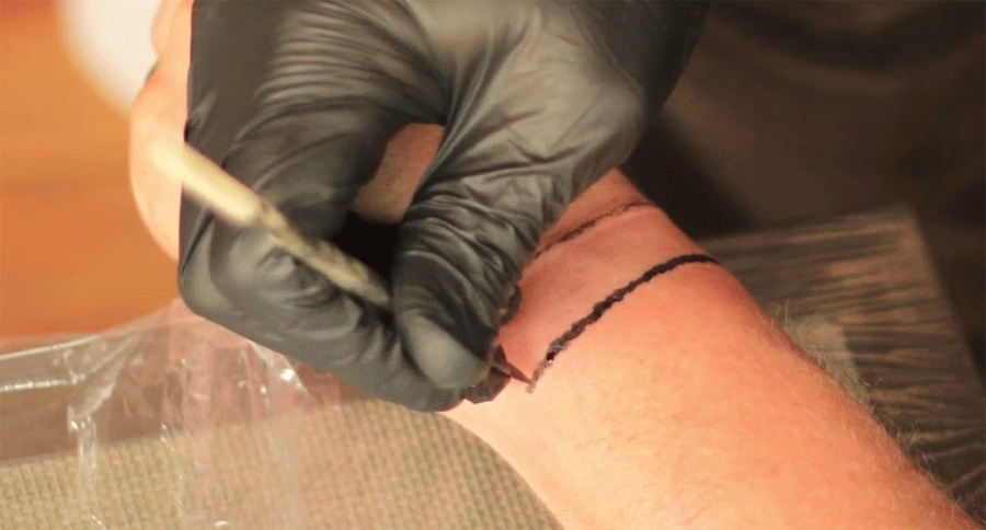deer bone tattoo