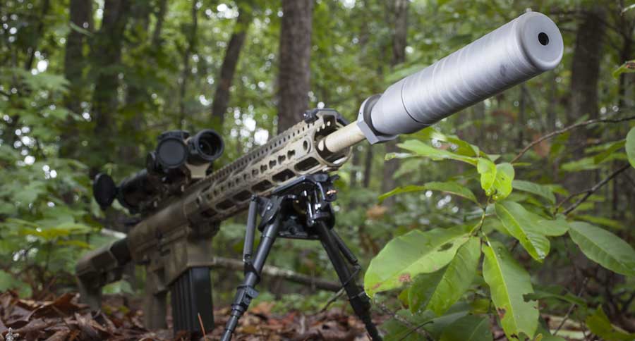 ar-15 with silencer