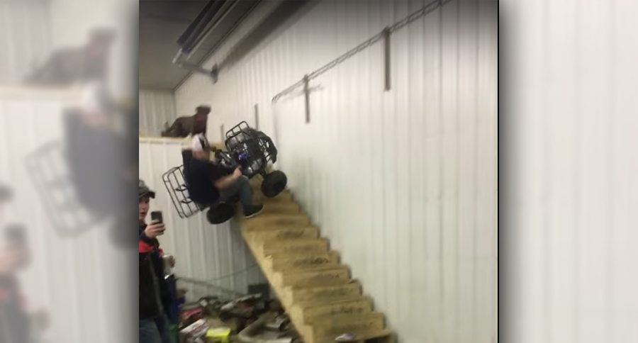 atv vs flight of stairs