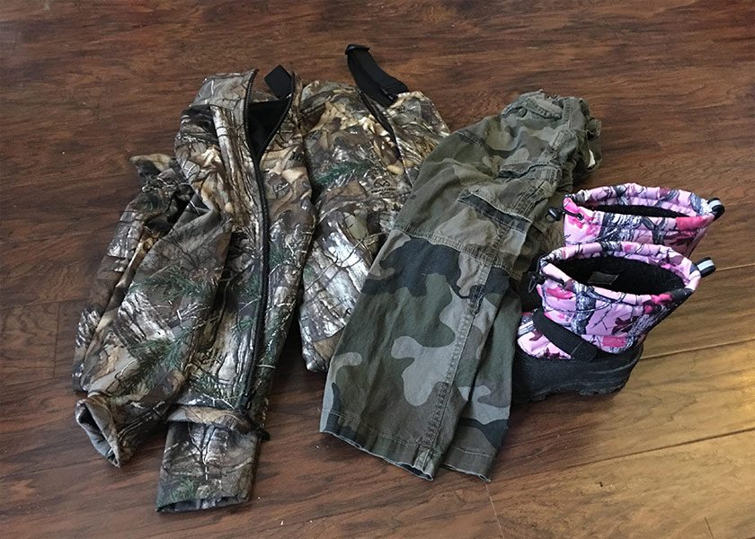 hunting with kids clothes gear