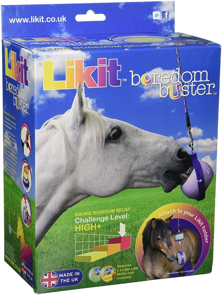 Manna Pro Likit Boredom Buster, Lilac—toys for horse