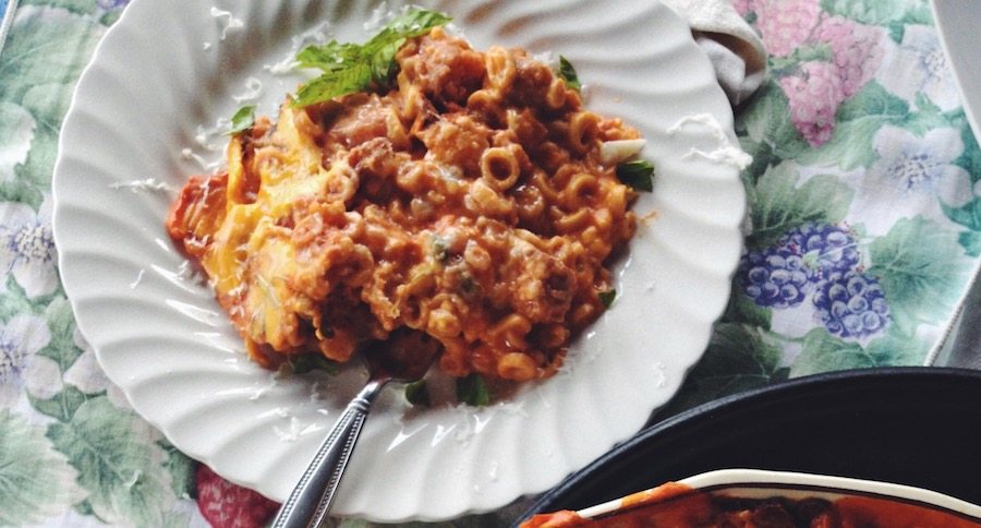 SpaghettiOs and venison