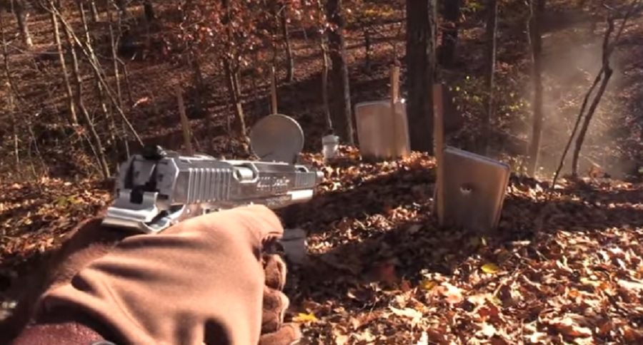 double-barreled 1911 pistol