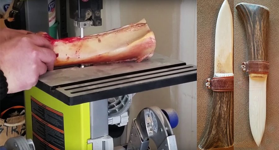 buffalo bone knife