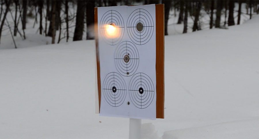 exploding target for air rifle small gun