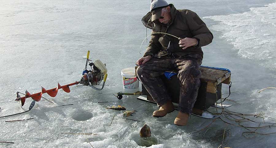 ice fishing