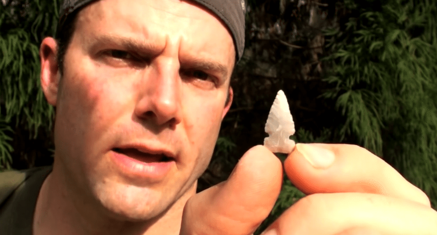 tiny stone arrowheads