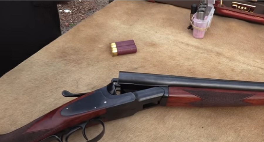 l.c. smith double barreled shotgun