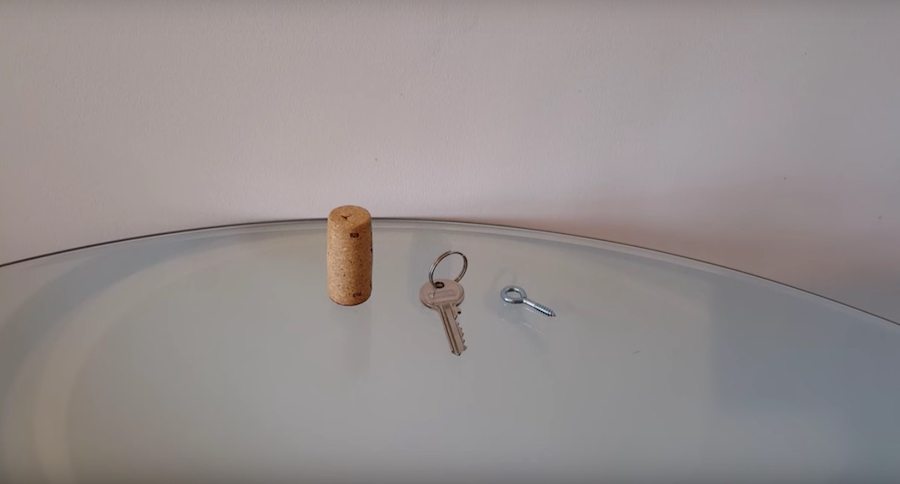 diy fishing trick cork key