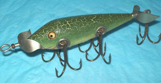 Heddon Scissortail Fishing Lure  Old Antique & Vintage Wood Fishing Lures  Reels Tackle & More