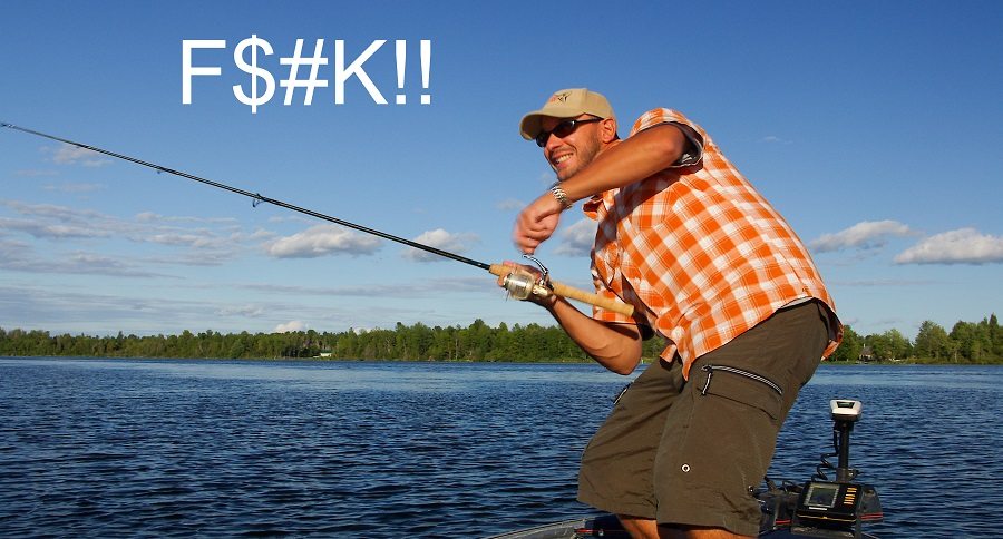 swear while fishing