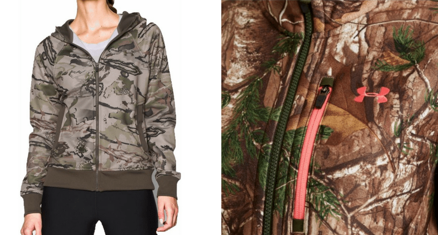 Womens camo under armour top hoodie
