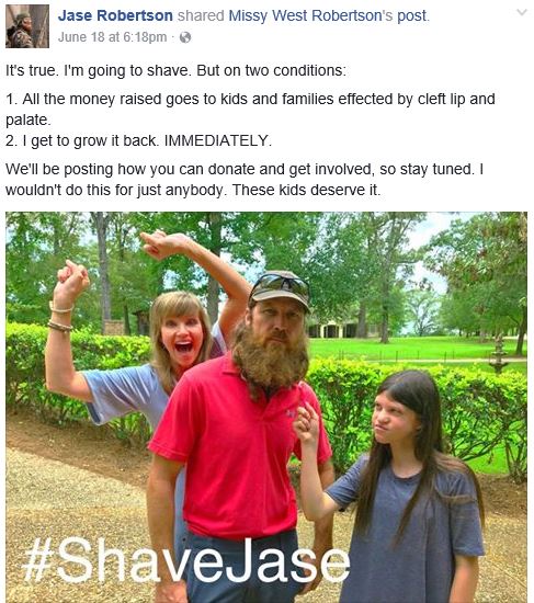 Jase Robertson Shave Beard