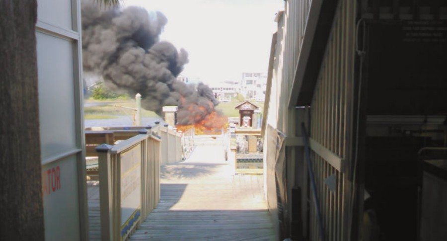 boat explosion