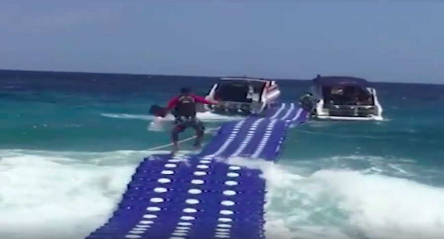 floating walkway.
