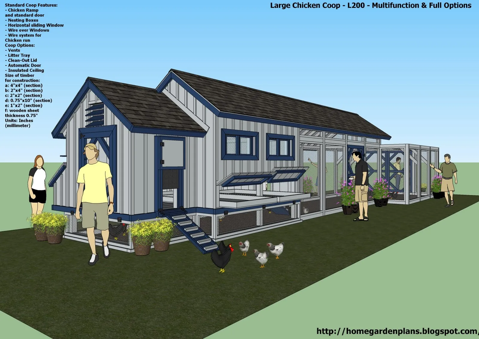 Large Chicken Coop Plans