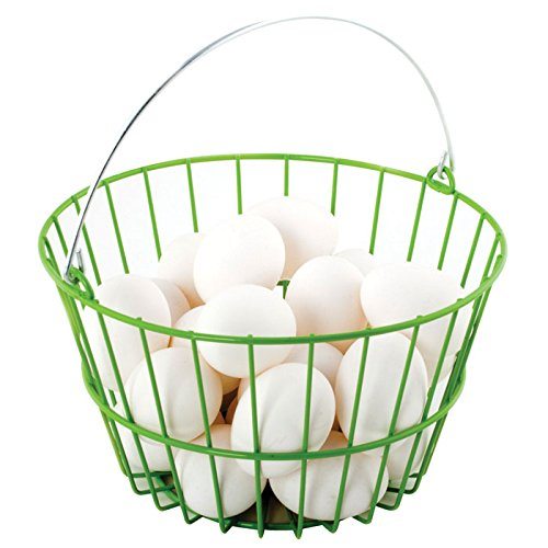 Egg Basket (Green Wire Version)
