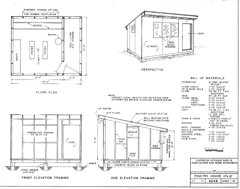 Medium Chicken Coop Plans