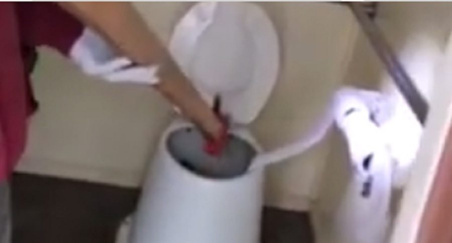 husband retrieve his wife's pistol from an outhouse