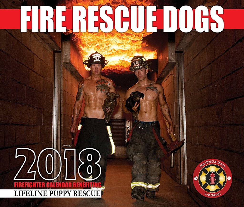 firemen with dogs