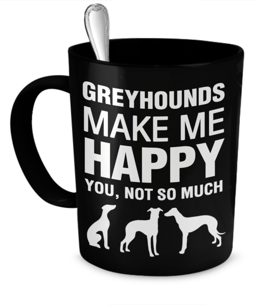 greyhound coffee mug