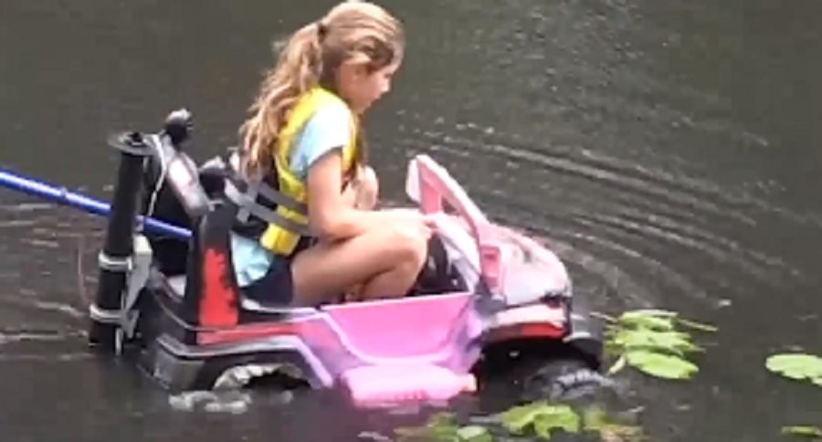 girl builds amphibious vehicle