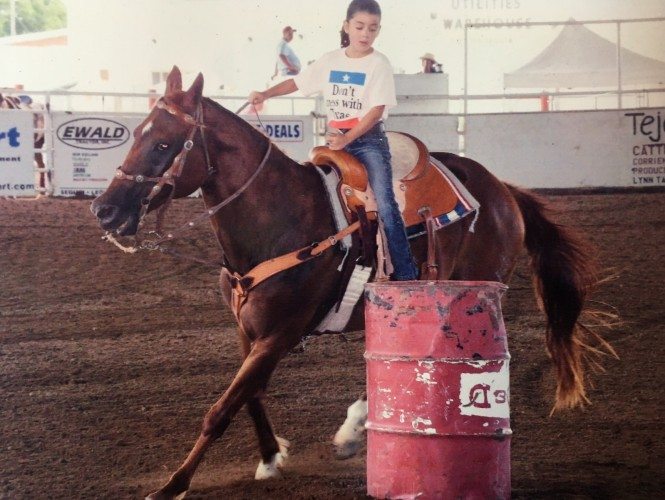 young barrel racer