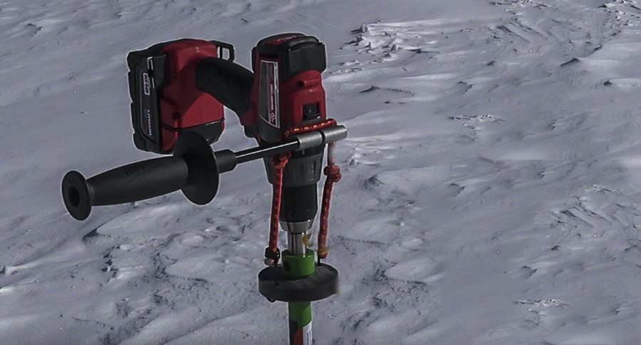 diy ice auger cordless drill