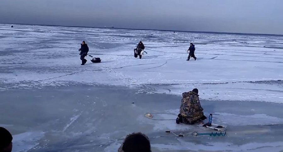 ice fishing