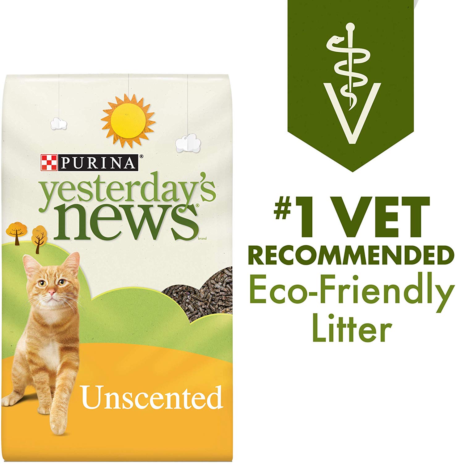 Purina Yesterday's News Unscented Paper Cat Litter