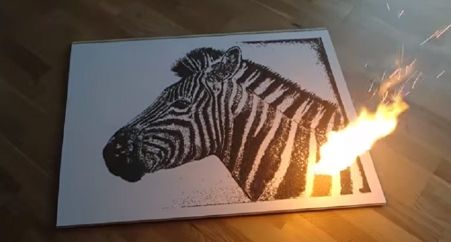 gun powder art