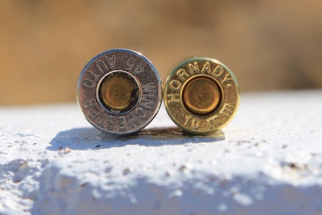 10mm vs 45acp Cartridges 