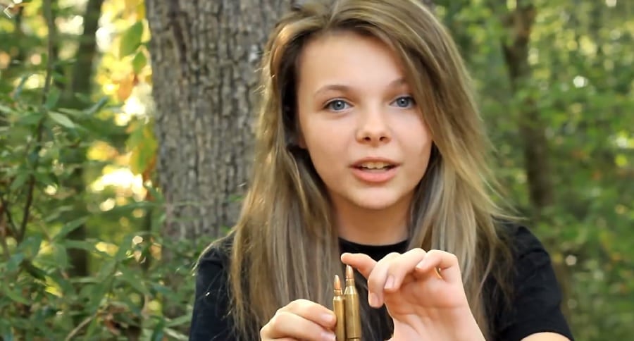 young lady teaches the anti-gun crowd a lesson