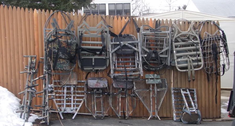 old climbing treestands