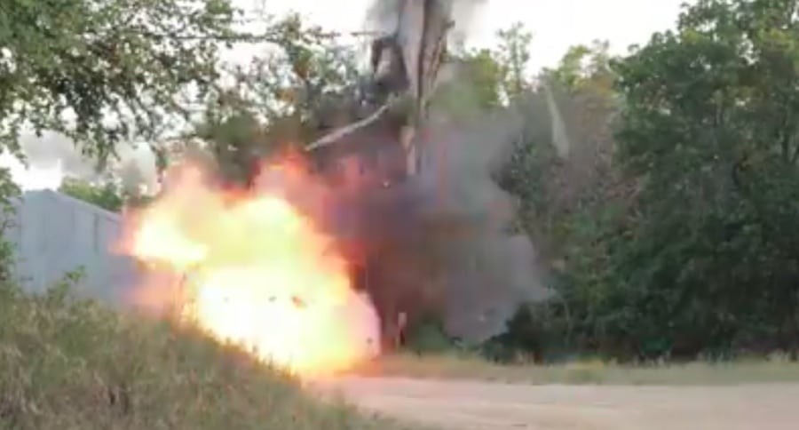 exploding tree